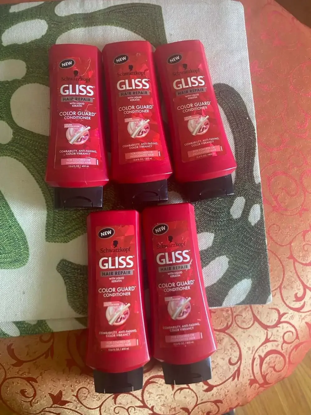 Schwarzkopf Gliss Hair Repair Liquid Keratin Color Guard Shampoo Conditioner Set